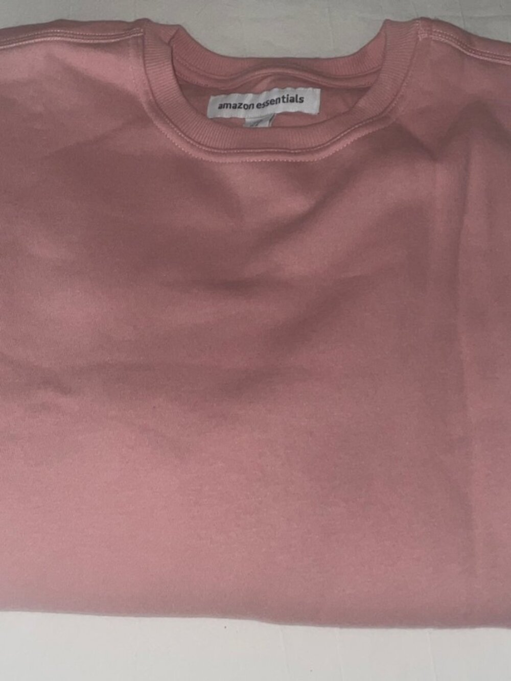 Amazon Essentials Mens Pink Sweatshirt NWT